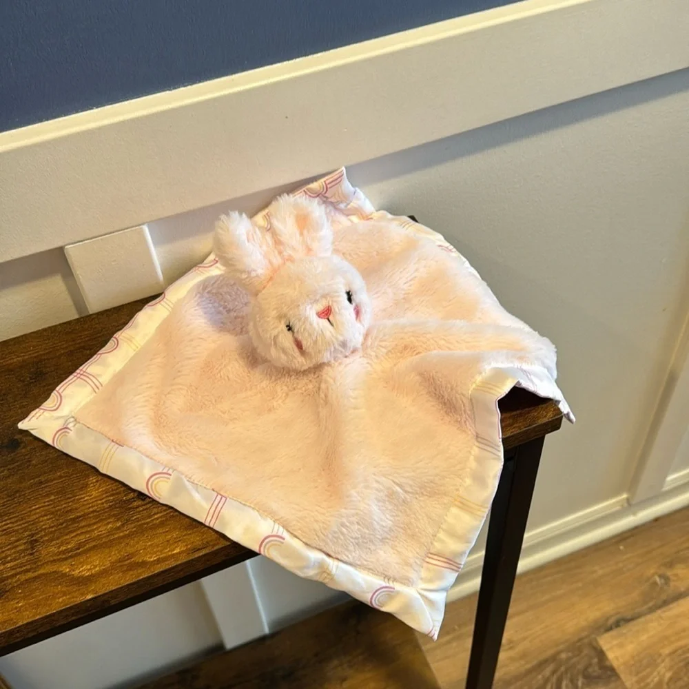 Walmart Parents Choice Pink Bunny Rabbit Lovey Security Blanket Stuffed Plush